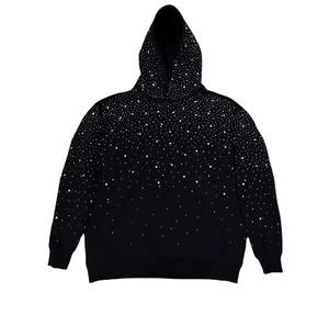 Customizable Design 100% Cotton Fleece Custom Logo Printing Men's Winter Zip <b>Hoodie</b> Embroidery Rhinestone Quick Dry Breathable - Product Image 4