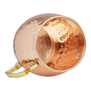 Tazas de cobre grabadas al por mayor de metal para regalos de empleados corporativos Tazas de cobre con estilo para servir bebidas mixtas en fiestas informales - Product Image 4