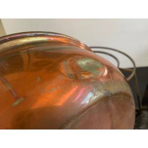 On Sale Hammered Copper Round Chafing Dish With Brass Finial Handles And Stand Tools and Equipment <b>Chaffing</b> Dish - Product Image 2