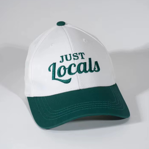 Men's New Design Two Tone Newfangled Embroidered P-Cap Adjustable Metal Buckle Closure High Quality Custom Baseball 6 Panel Cap - Product Image 1