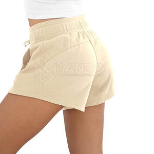 Pantalones cortos de playa transpirables para mujer al por mayor, pantalones cortos de playa de color sólido de último estilo para mujer, pantalones cortos de playa personalizados para mujer - Product Image 4