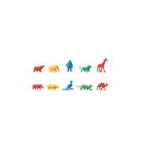 Juego de Animales Salvajes Pequeños y Lindos, Unisex, de Plástico Suave, Educativo, para Niños de 5 a 7 Años, con Características de Enseñanza y Juego, Empaquetado