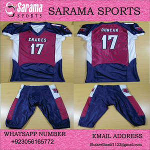 Maillot de Football américain personnalisé, vêtements pour ballon et équipe de foot, uniforme d'équipe de sport - Product Image 6