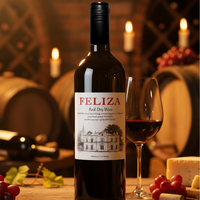 Feliza - Vino Tinto Seco |   Garnacha y Tempranillo 11% ABV 750ml |   De Castilla La Mancha, España