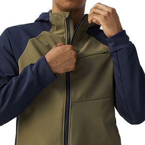 Veste softshell à quantité minimale de commande basse conception personnalisée vêtements de travail d'hiver veste softshell à fermeture éclair doublée en polaire imperméable pour hommes - Product Image 5