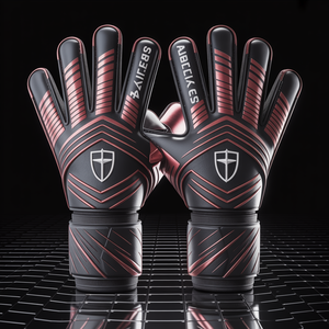 Guantes de portero de cuero de diseño personalizado naranja neón completo con agarre de látex material de goma de rendimiento de alta visibilidad marca SP - Product Image 4