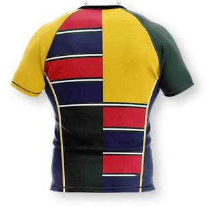 Fabricante de Uniformes de Rugby Personalizados OEM, Conjunto de Camiseta y Pantalones Cortos de Tela de Alta Resistencia, Perfecto para Deportes de Equipo de Competición - Product Image 6