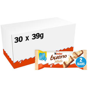 Prix de gros d'exportation, chocolat blanc Kinder Bueno bon marché fourré à la crème, chocolat blanc 43g, gaufrette, collation, très bon marché en gros - Product Image 6