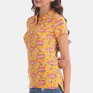 Camiseta Polo Estampada para Mujer de Primera Calidad, Tejido Transpirable, Camiseta Polo Estampada para Mujer de Uso Diario - Product Image 2