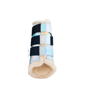 Botas de campana de cepillado de neopreno, seguridad en las piernas, prevención de lesiones, envolturas para caballos, equitación ecuestre, equipo veterinario equino - Product Image 3