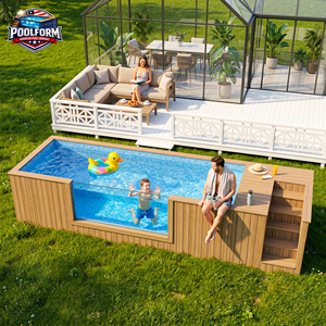 Luxury Outdoor Backyard Garden Ready to Use Above Ground Pool Prefabricated Fiberglass Swimming Pool - Product Image 6
