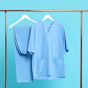 Ensemble de gommages médicaux uniformes d'hôpital unisexe tissu éponge Spandex/Polyester ensemble de gommage médical d'infirmière uniforme de travail personnalisé - Product Image 4