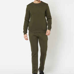 Nueva Llegada, Conjuntos Deportivos de 2 Piezas de Algodón Sólido Unisex, Trajes Deportivos Ecológicos de Primavera para Mujer, Pantalones Unisex - Product Image 1