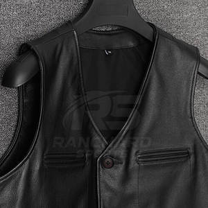 Good Quality Lightweight Oversized Leather <b>Vest</b> <b>Men</b> Jacket Breathable Winter Warm Leather <b>Vest</b> - Product Image 5