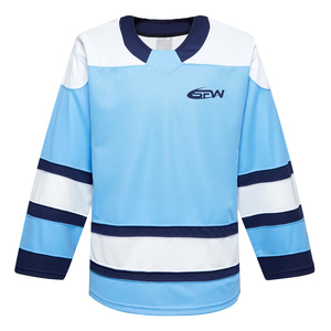 Camisetas de hockey sobre hielo al por mayor, UNIFORMES DE EQUIPO a granel, camisetas transpirables de secado rápido de poliéster, ropa deportiva en blanco por sublimación, fábrica OEM - Product Image 1