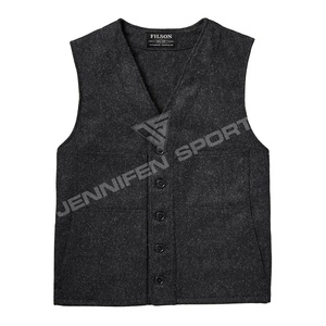 Men's Casual <b>Vest</b> Jacket For Autumn Winter Breathable 100% <b>Wool</b> Fabric Multi-Pockets Warm Outer Wear For Work Hunting - Product Image 1