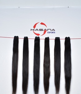 Venta al por mayor 100% Natural cutícula alineados recto vietnamita y extensiones de cabello indio sin procesar negro onda profunda Remy tejido - Product Image 3