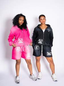 Men's Acid Wash Jogger Sweat Suit with Zip Hoodie & Flare <b>Sweatpants</b> Custom Logo Printed Great Quality Stacked Sweat Suits - Product Image 4