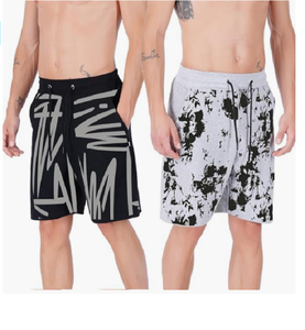 กางเกงลำลองผ้าโพลีเอสเตอร์พิมพ์ลายวินเทจของผู้ชายกางเกงผ้าใยสังเคราะห์กันยับสำหรับ100% - Product Image 3