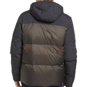 Nouvelle veste matelassée élégante pour homme, sans motif, pour l'hiver, de haute qualité, à col montant, avec logo sur le devant, séchage rapide et respirante - Product Image 4