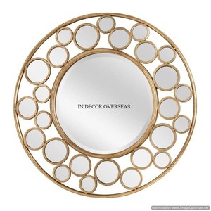 Último patrón Llegada Aspecto atractivo Calidad Premium Metal Hecho Espejo decorativo de pared de diseñador único en precio competitivo - Product Image 2