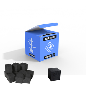 Charbon à chicha haute performance à faible teneur en cendres (2%) - 100% coque de noix de coco naturelle - Vente en gros, usine, export prêt à l'emploi - Product Image 3