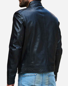 Chaqueta de Cuero para Hombre, Piel de Cordero Auténtica, Estilo Clásico Vintage, Chaquetas de Cuero para Hombre, Chaqueta de Cuero Marrón para Hombre - Product Image 2