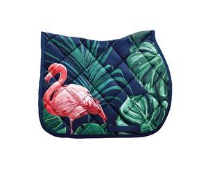 Collection personnalisée Ensemble d'équitation Selle de dressage Plume de paon Sublimation Anglais Sublimation Tapis de selle Premium OEM - Product Image 2