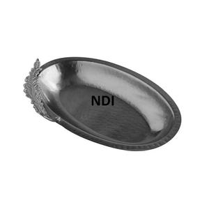 Bandeja de servicio de latón rectangular de estilo moderno, bandeja de servidor de alimentos única con acabado brillante para suministros de restaurante y Hotel - Product Image 2