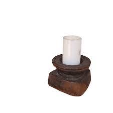 New Wooden Candle <b>Holder</b> Rustic Candlestick Natural Wood <b>Tealight</b> <b>Holder</b> Vintage Christmas Birthday All Occasion trendy - Product Image 3