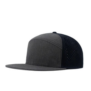 Casquette de baseball de sport 100% coton unisexe de haute qualité chapeau à bord à 5 panneaux imperméable à l'eau conception imprimée sur mesure quantité minimale de commande bas - Product Image 2