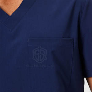 Tenue de travail de style moderne, légère, couleur unie, en toile 100% coton, pour usage hospitalier, fabriquée au Pakistan, unisexe - Product Image 5