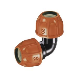 ข้อต่อข้อศอกคลาเบอร์ RAINJET 90322 สำหรับท่อโพลีเอทิลีน (16.6-20 มม.) ตัวเชื่อมต่อสายยางรดน้ำสวน - Product Image 1