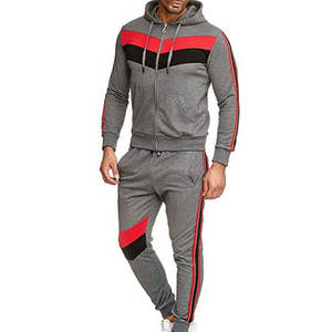 Chándal deportivo con logotipo personalizado para hombre, conjunto de dos piezas para entrenamiento y trotar - Product Image 3