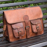 Grand sac messager unisexe en cuir véritable fait à la main motif personnalisé style sport et vintage avec logo personnalisé ordinateur portable de voyage pour hommes