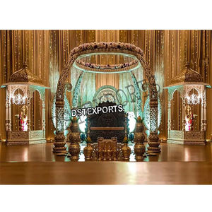 Mandap de Lujo con Forma de Colmillo de Elefante para Bodas en Malasia, Mandap Elegante con Forma de Colmillo de Elefante para Bodas en Sri Lanka, Mandap Maharaja con Forma de Colmillo de Elefante para Bodas en EE. UU. - Product Image 1