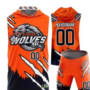 Maillots de football américain 7 contre 7 en gros pour jeunes, entièrement sublimés, compression, maillot 7v7 - Product Image 2