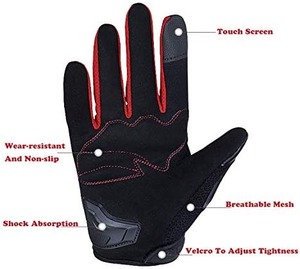 ถุงมือกีฬาหนังสำหรับแข่งมอเตอร์ไซด์ดีไซน์ใหม่พร้อมฟังก์ชั่นระบายอากาศได้โลโก้ออกแบบได้ตามต้องการ - Product Image 6