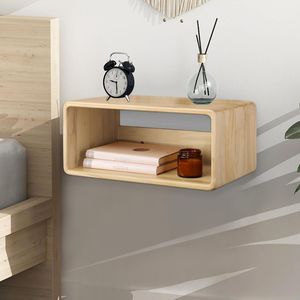 Rustic Wooden Bedside Wall Stand | Eco-Friendly Handmade | Wholesale - Product Image 2