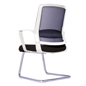 Chaise de bureau ergonomique Java XT03 GTC006, design contemporain en maille avec appuie-tête réglable, cadre blanc, tissu en PP - Product Image 1