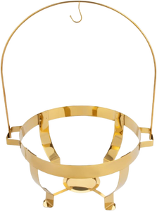 Ensemble de chauffe-plats pour buffet, poêle de salle à manger à couvercle suspendu de 6L/6,3 QT, poêle à couvercle suspendu en diamant en acier inoxydable pour chauffe-buffet - Product Image 2