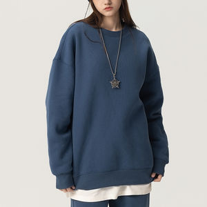 Pull à capuche surdimensionné pour femmes personnalisé de haute qualité avec Boxy Fit Essential Sweatshirts vierges Impression de logo personnalisé en gros - Product Image 2