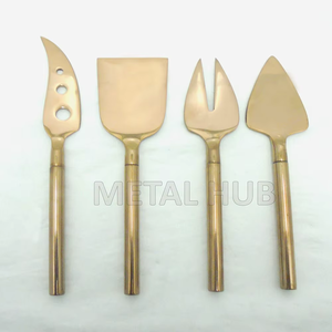 Ensemble de couverts en cuivre classique avec revêtement PVD Couteaux à fromage en métal écologiques Conception durable pour les cadeaux - Product Image 6