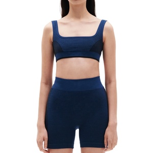 ชุดกางเกงขาสั้น2ชิ้นสำหรับใส่วิ่งชุดออกกำลังกายสีพื้นสำหรับผู้หญิงชุดวิ่งออกกำลังกายแบบกำหนดได้เองเทรนด์ใหม่เสื้อครอปแห้งเร็วระบายอากาศได้ดี2026 - Product Image 2