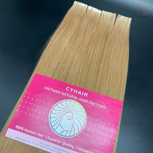 Ruban Double Dessiné De Haute Qualité Dans Les Cheveux Humains 100% Bande De Cheveux Vierges Crus Vietnamiens Dans Les Extensions De Cheveux Humains - Product Image 4