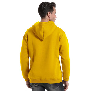 เสื้อกันหนาวผ้าฝ้าย100% มีฮู้ดสำหรับผู้ชาย, เสื้อกันหนาวผ้าฝ้ายผสมสีพื้นเสื้อมีฮู้ดไซส์ใหญ่พิเศษ - Product Image 6