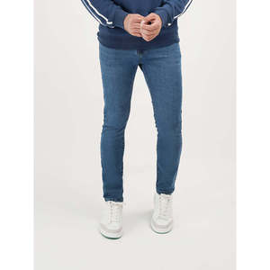 ALINDAS Pantalon en jean coupe slim, délavé, broderie vintage, coupe droite, style Y2K Hip Hop, hiver, tricoté, options colorées/délavées/sombres - Product Image 2