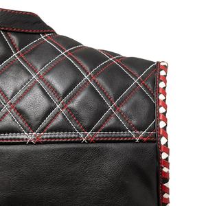 เสื้อกั๊กหนังแท้คุณภาพสูงสำหรับผู้ชาย สไตล์ไบค์เกอร์ หนังหนา แนวร็อคเกอร์ เสื้อกั๊กมอเตอร์ไซค์สำหรับผู้ชาย ผลิตในปากีสถาน - Product Image 5