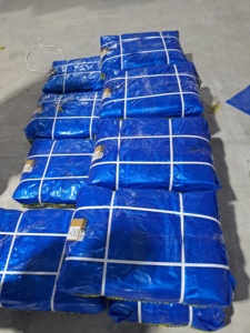 Tela de malla de lona HDPE tratada UV súper fuerte impermeable estilo liso hecho en La India - Product Image 4