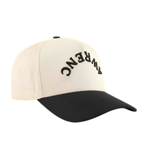 Customized 2-Tone Performance Golf Cap 5-Panel Breathable <b>Hat</b> Snapback Closure 3D Embroidery Logo And Woven Tag Fast Delivery - Product Image 1